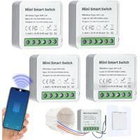 OEM M&oacute;dulos De Interruptor Inteligente De 4 V&iacute;as - Interruptor Wifi Diy Compatible Con La Aplicaci&oacute;n Tuya, Alexa Y Google Home, Interruptor Inteligente, R