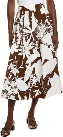 Michael Kors Shadow Silk-Blend Dance Skirt