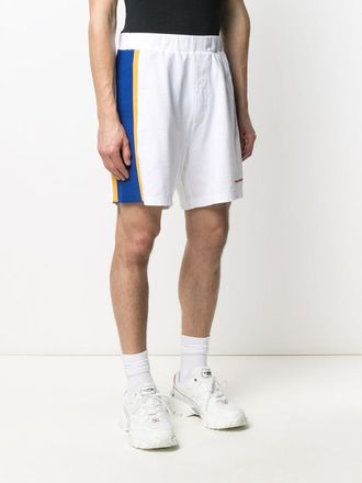 Dsquared2 Mens Side Stripe Logo Shorts White Clothing > Pants