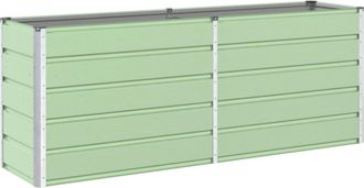 vidaXL Jardinera Verde Pastel 195 X 50 X 75 Cm Acero Galvanizado Vidaxl