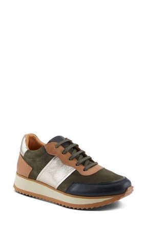 Spring Step Compter Sneaker in Olive Suede at Nordstrom, Size 9.5-10Us