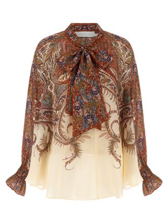 Zimmermann Rhiannon Tie Neck Blouse