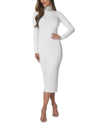 Bebe Crystal Neck Sweater