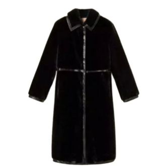 Twinset Giacche in ecopelliccia e montone - - Jackets - Donna - Nero - S