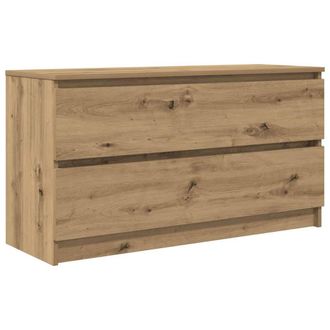 Berkfield Home TV Cabinet Artisan Oak 100x35x54 cm Engineered Wood in Brown | Size: 100 x 35 x 54 cm