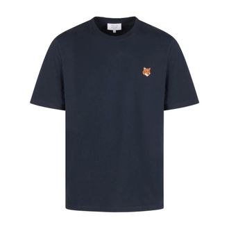 Maison Kitsun&eacute; Tops, Heren, Blauw, M, T-Shirts