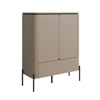 Petits Meubles Aparador junon 2 puertas 1 caj&oacute;n paneles laminados topo