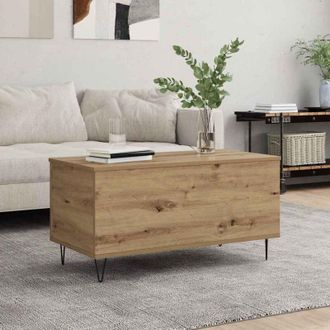 vidaXL vidaXL Tavolino da salotto rovere artigianale 90 x 44.5 x 45 cm