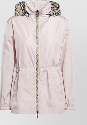 Burberry hooded jacket drawstring waist elasticated cuffs