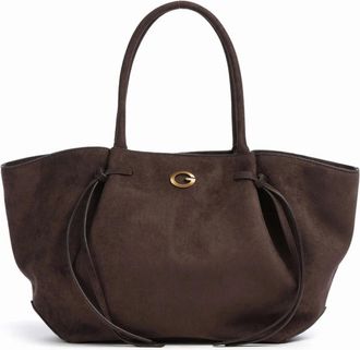 Guess Allegra Tote - Dames - Tassen - Bruin - Maat: ONE Size Su&egrave;de