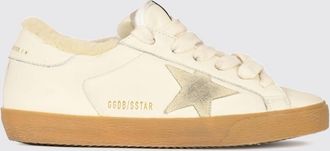 Golden Goose Super-Star Leather Trainers with Shearling Lining