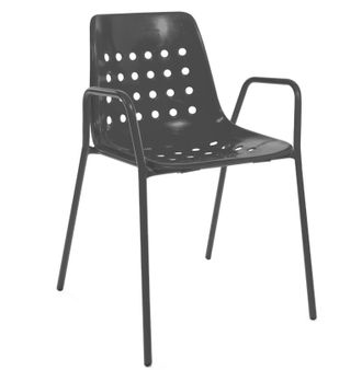 Schubiger M&ouml;bel Gartenstuhl Bermuda mit Armlehne Rundrohr