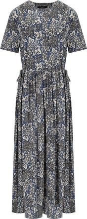 Weekend by Max Mara ABITO LUNGO FASCINO A FIORI BLU MAX MARA WEEKEND