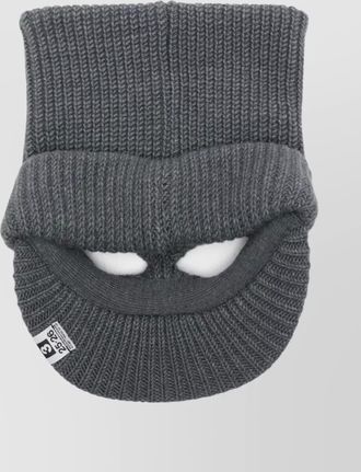 Miharayasuhiro cat ears knit cap with folded brim