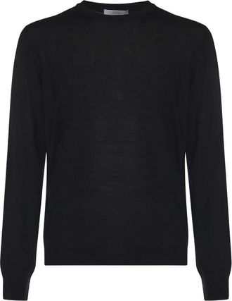 Mauro Ottaviani Trui met ronde hals - Heren - Ronde hals truien - Zwart - 4XL - Wol - Truien & Vesten