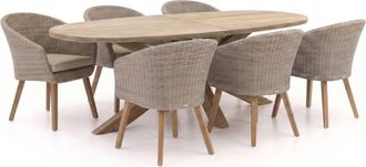 Intenso Furniture Intenso Tropea/ROUGH-Y Ellips 240cm dining tuinset 7-delig