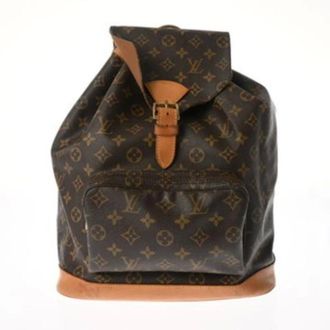 Louis Vuitton Vintage, unisex, Bruin, ONE Size, Pre-owned Vintage Canvas Rugzak