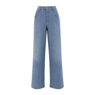 Ermanno Scervino Wide Jeans, female, Blue, Size: 2XS Wide Jeans