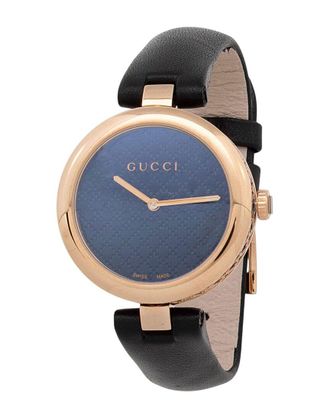 Gucci Leather Diamantissima 32Mm Watch (Authentic Pre-Loved)