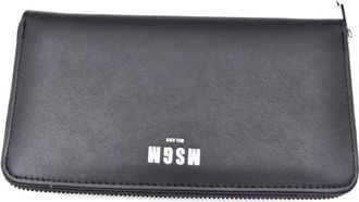 Msgm Zwarte Polyurethaan Portemonnees - Dames - Portefeuilles - Zwart - ONE Size - Accessoires
