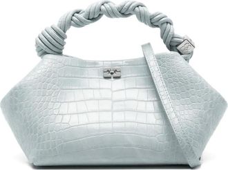 Ganni Borsa tote Bou mini - Blu