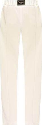 Dolce & Gabbana high-waisted wool trousers - women - Wool - 40 - White