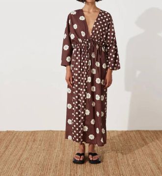Zulu & Zephyr Dandelion Dress In Brown/white