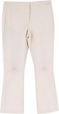 Theory White Slim Fit Cropped Trousers Size XS