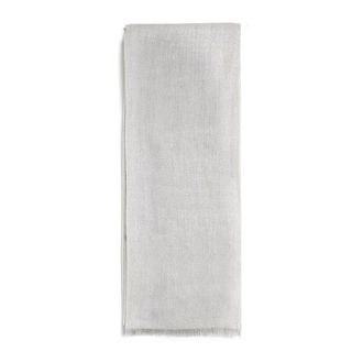 Brunello Cucinelli Winter Scarves, female, Gray, ONE SIZE, Grey Lamé Knit Fringed Scarf