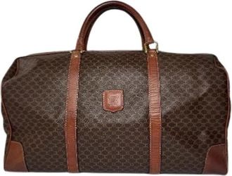 Celine Pre-owned Weekendtas - Dames - Vintage Weekendtas - Bruin - ONE Size - Leer - Vintage