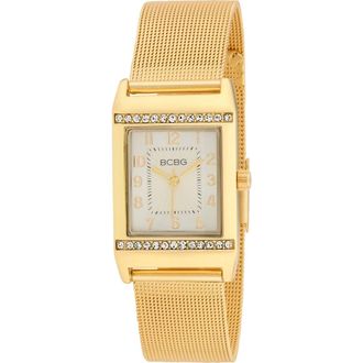 BCBGeneration Retro Quartz Mesh Strap Bracelet Watch, 23mm in Gold at Nordstrom Rack