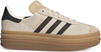 adidas Gazelle Bold 3-Stripe sneakers met plateauzool - Beige