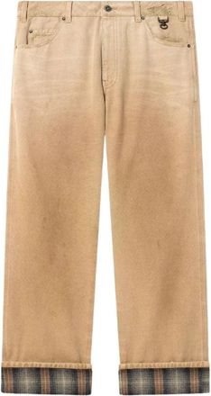 Golden Goose Straight Jeans - Heren - Regular Fit Jeans - Beige - L - Jeans