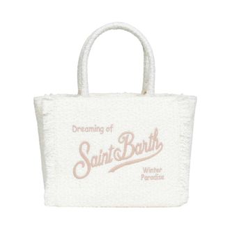 MC2 Saint Barth Tassen, Dames, Beige, ONE Size, Tweed, Vanity Tweed Schoudertas