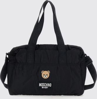 Moschino Polyamide Changing Bag with Teddy Bear Print and Shoulder Strap