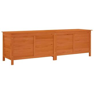 Berkfield Home Garden Storage Box Brown 198.5x50x56.5 cm Solid Wood Fir