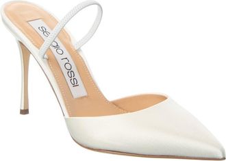 Sergio Rossi Godiva Bridal Satin Pump