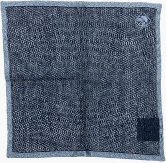 Corneliani Linen and Silk Pocket Square with Contrasting Edge size Unica