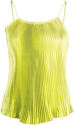 L&rsquo;Id&eacute;e Groene Geplooide Top - Dames - Tops zonder mouwen - Groen - 2XS - Tops