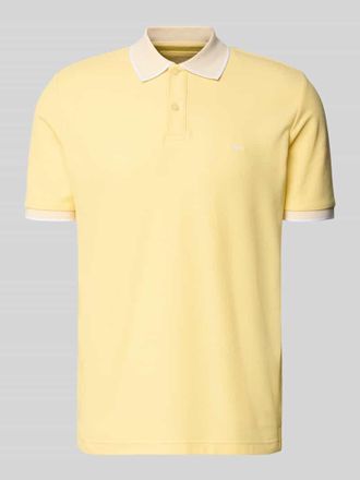 Fynch-Hatton Fynch-Hatton Modern Fit Poloshirt mit Stitching in GELB, Gr&ouml;&szlig;e 3XL