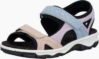 Rieker Womens Rieker Womens Walking Sandals 68866-93 in blue multi - White - Size: 8