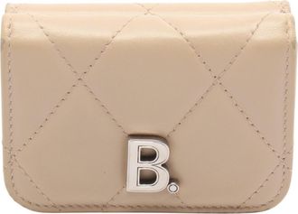 Balenciaga Beige Leather Wallet (Tri-Fold) (Pre-Owned)
