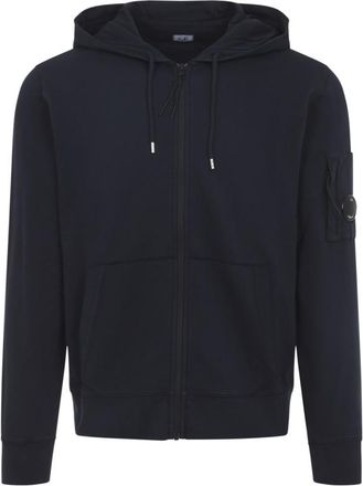C.P. Company Dark Blue Logo Hoodie