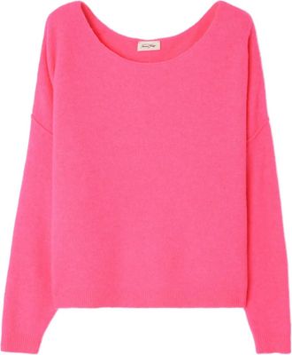 American Vintage Maglione Damsville con scollo a barca - Rosa