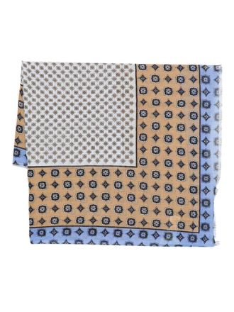 Marc O'Polo geometric-pattern scarf - women - Organic Cotton/Modal - One Size - Brown