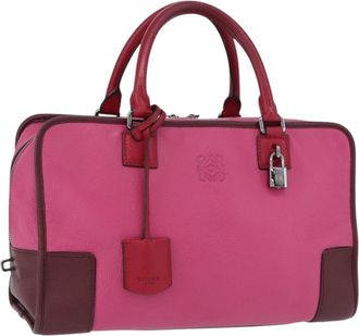 Loewe Amazona Leather Pink Leather Handbag (Pre-Owned)