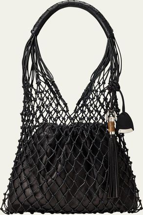 Polo Ralph Lauren Macrame Leather Tote Bag