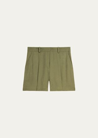 Theory Fluid Pleated Shorts