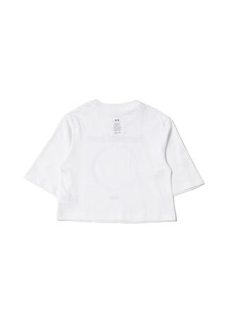 Msgm Graphic Cotton T-Shirt - White