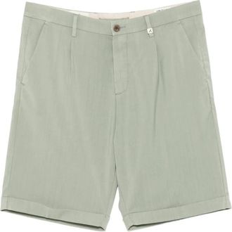 Myths Pleated Shorts - Heren - Korte Broeken - Groen - 2XL - Wol - Korte Broeken